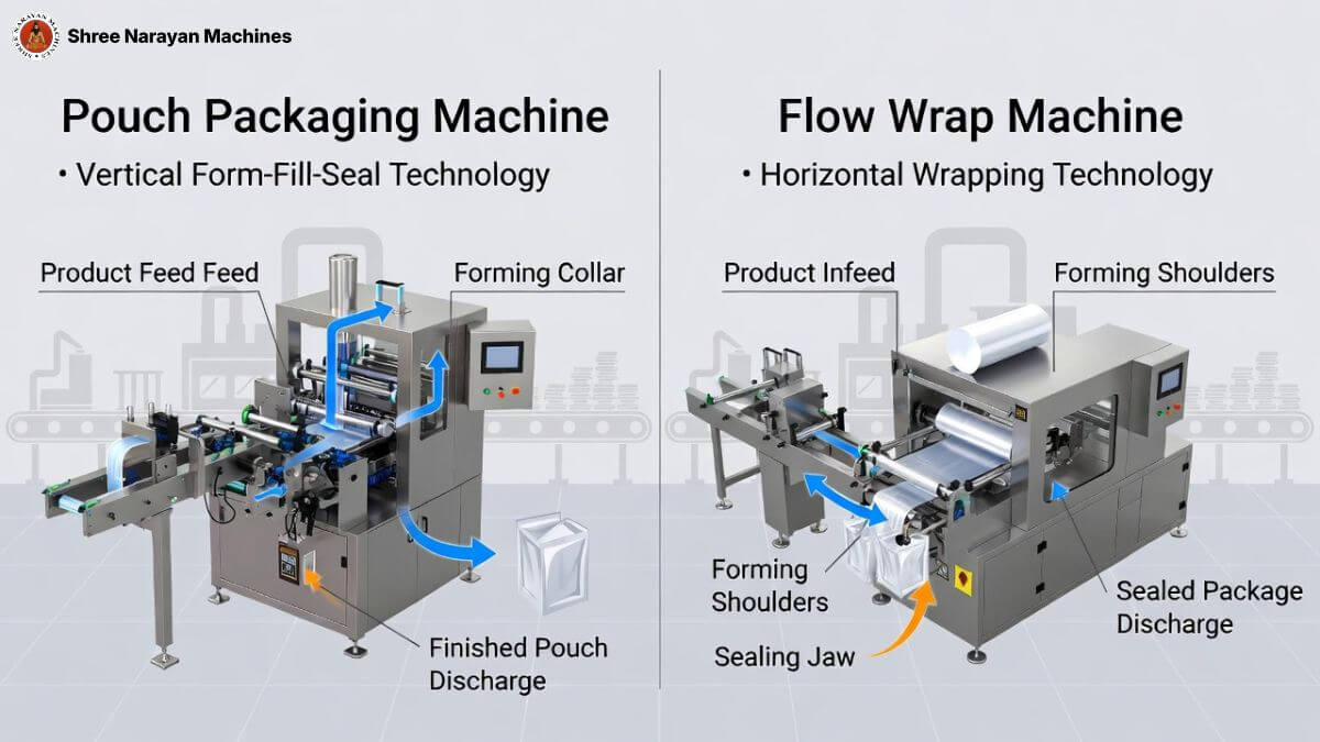 Pouch Packaging Machine vs Flow Wrap Machine
