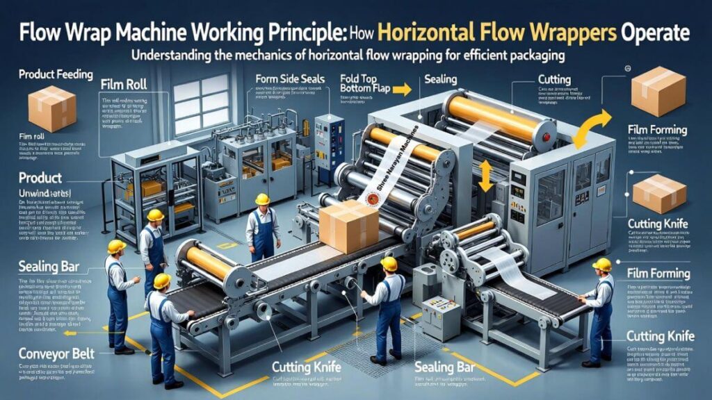Flow Wrap Machine Working Principle